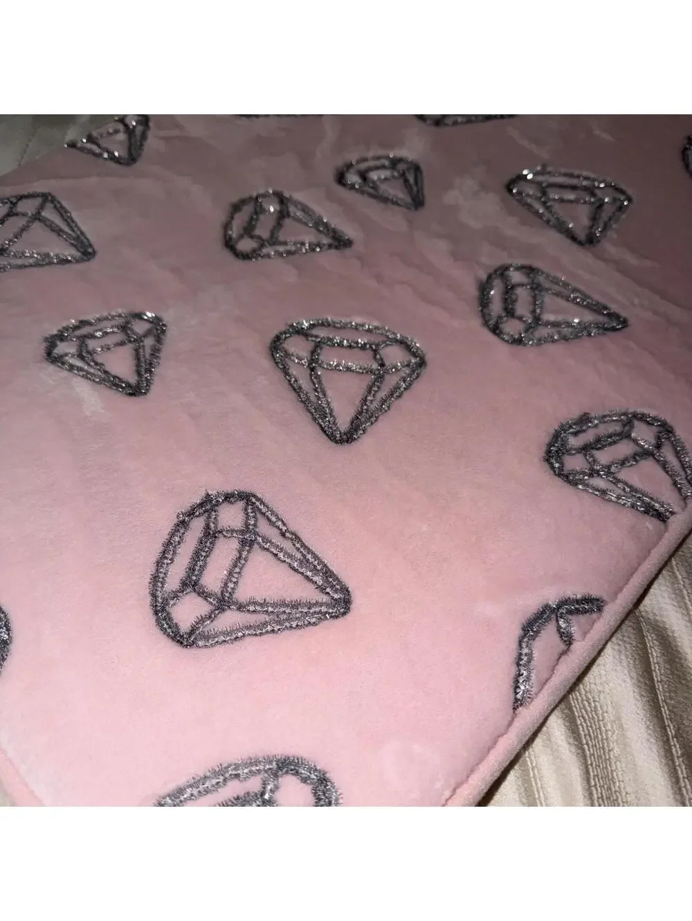 Sparkling bling Diamond Bathroom Rug Mat Fleece 20